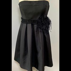 Eliza J  Black cocktail party dress with flower detail in  S